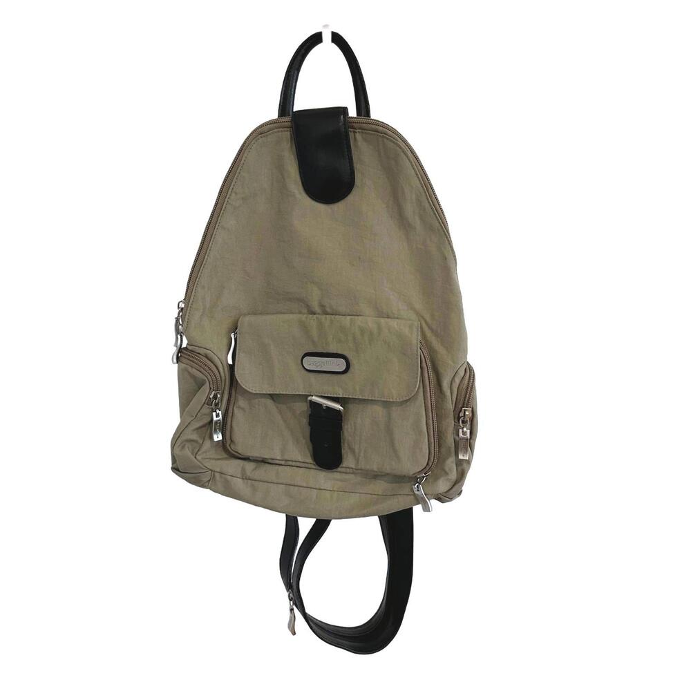 Baggallini Tan Nylon Convertible Lightweight Backpack
